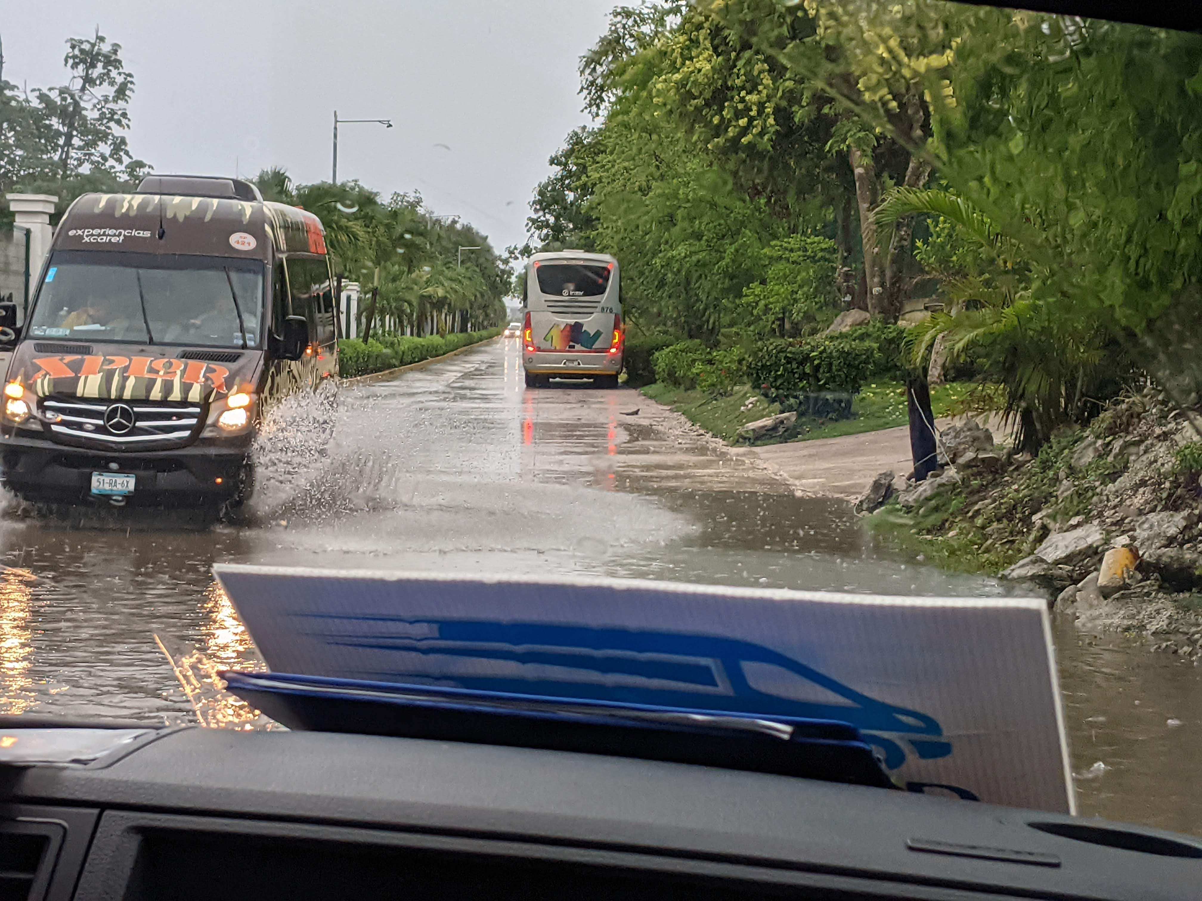 rainy drive down